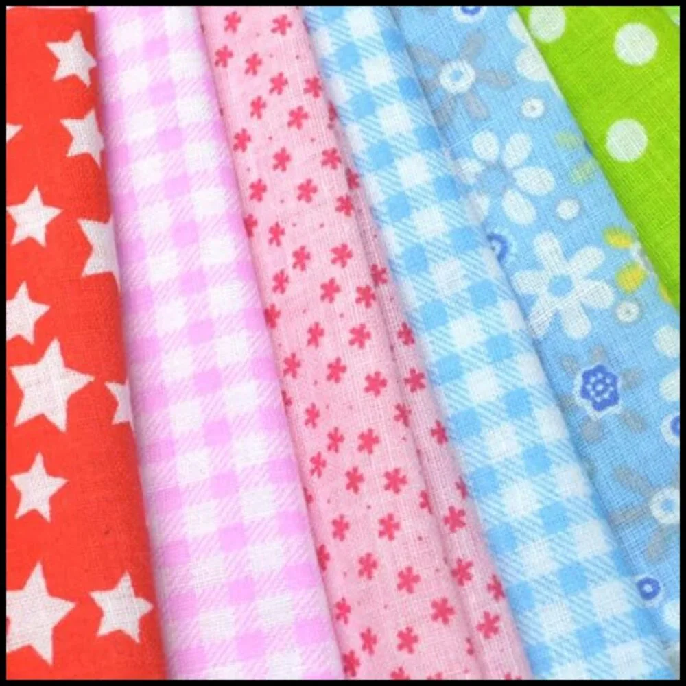 49-Piece Quilting Fabric Squares Set Premium Cotton DIY Craft Supplies